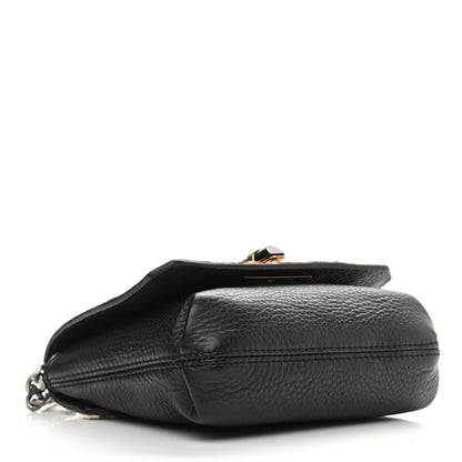 Lanvin Calf Hair Calfskin Leopard Print Mini Happy Crossbody Black 4 of 11