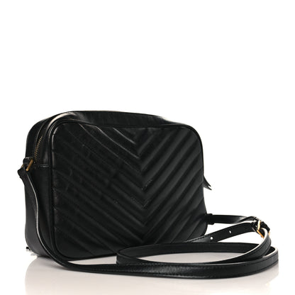 Saint Laurent Calfskin Matelasse Monogram Lou Camera Bag Black 3 of 10