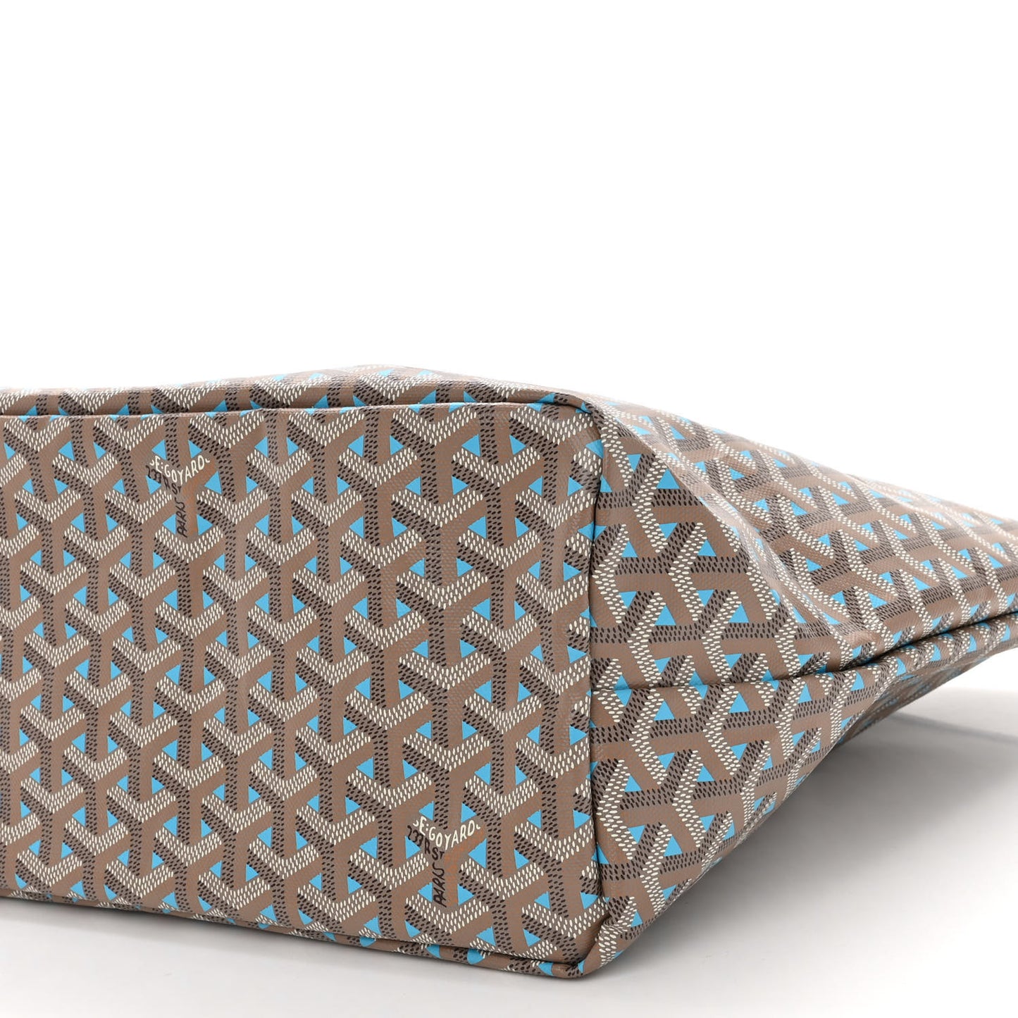 Goyardine Saint Louis Claire Voie PM Grege Turquoise