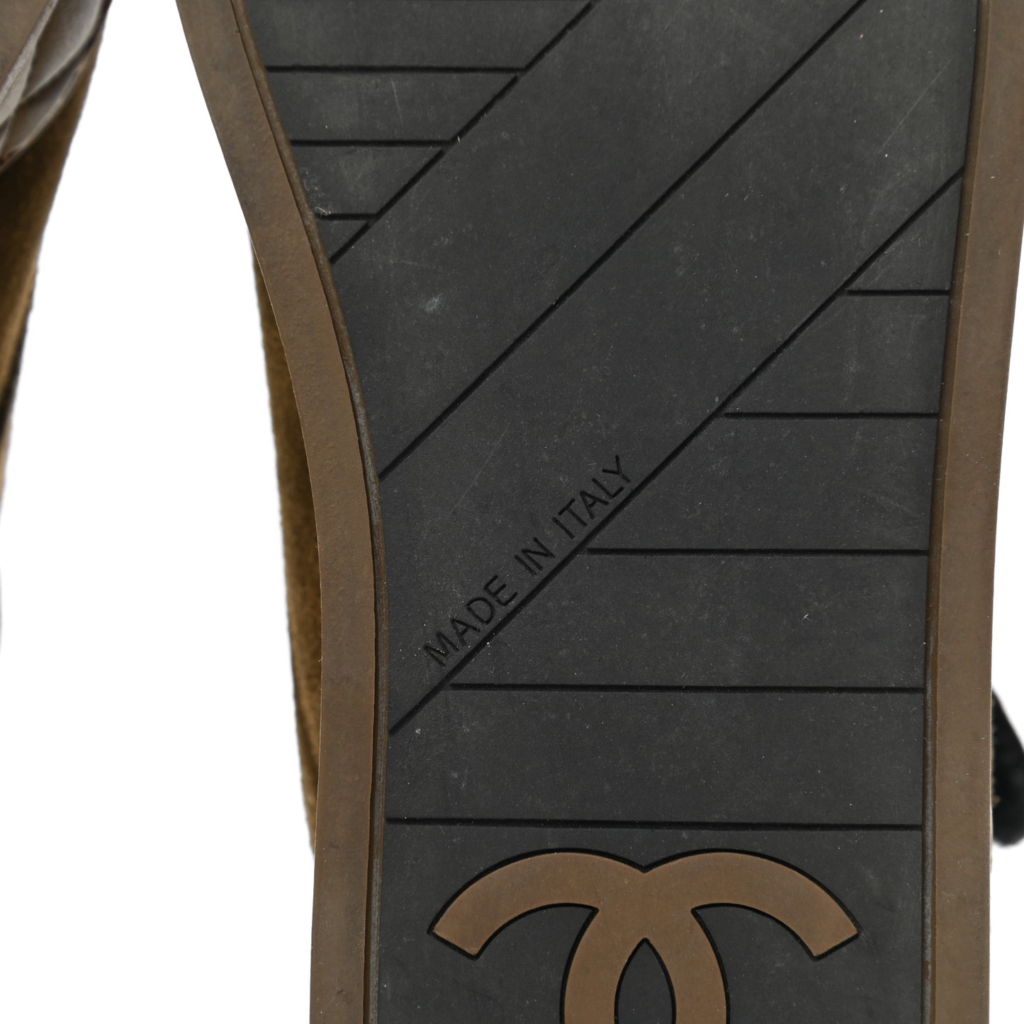 Suede Logo Strap Sneakers 35.5 Brown