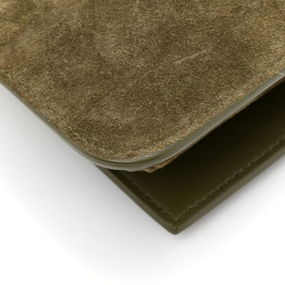 Saint Laurent Suede Monogram Phone Holder Crossbody Loden Green 13 of 13