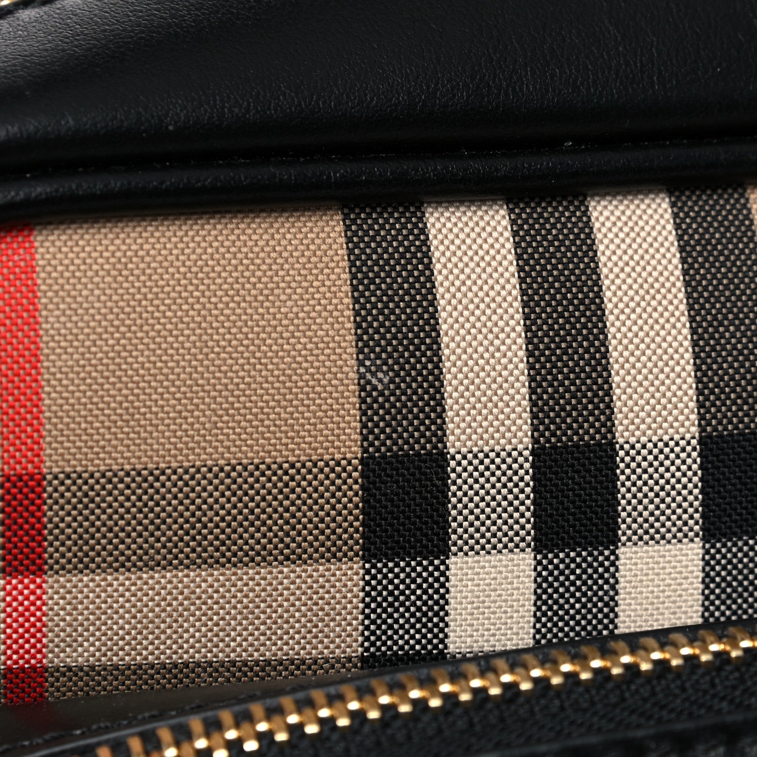 Burberry Calfskin Vintage Check Medium Camera Bag Archive Beige 14 of 14