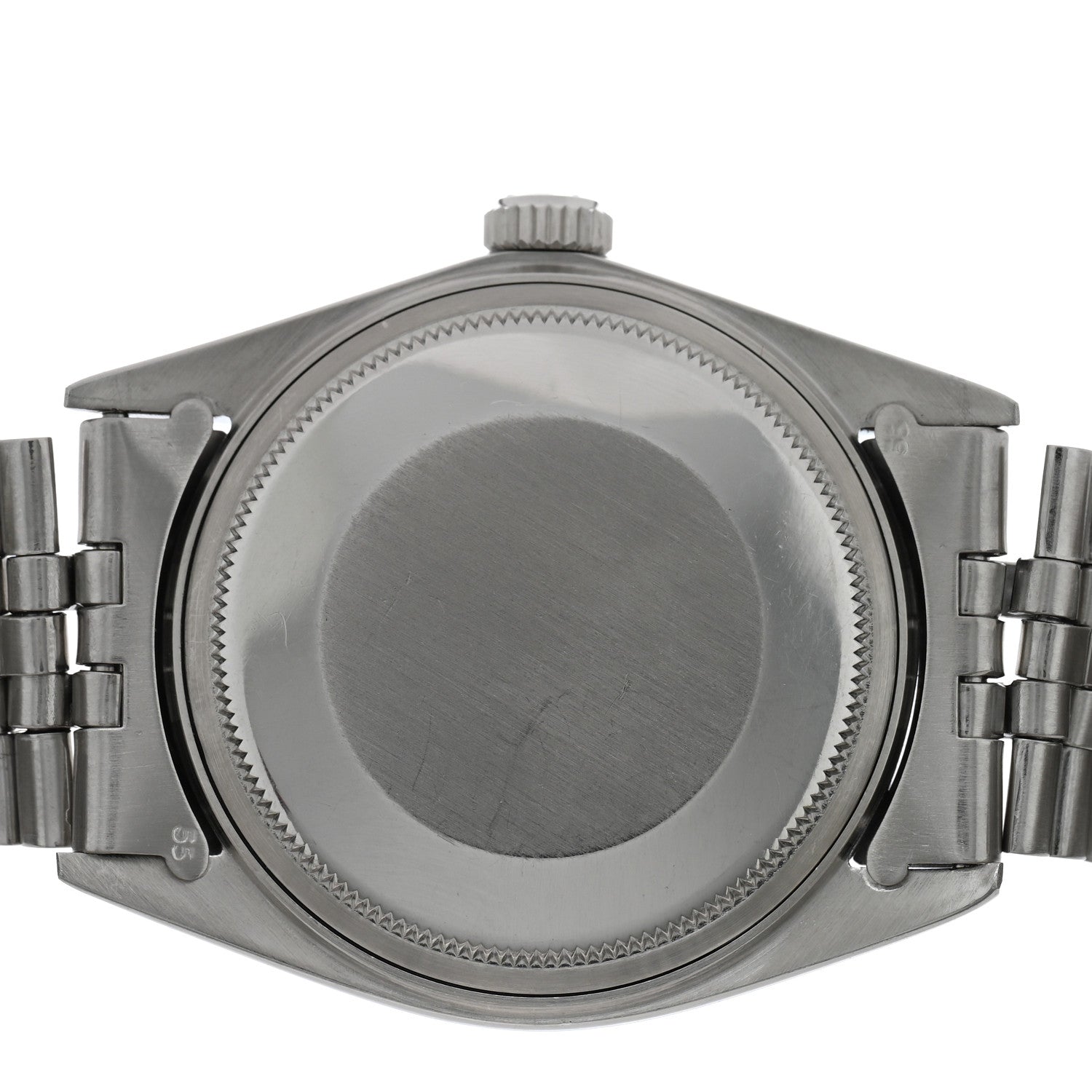 Rolex Stainless Steel 18K White Gold 36mm Oyster Perpetual Datejust Watch Silver 1601 4 of 5