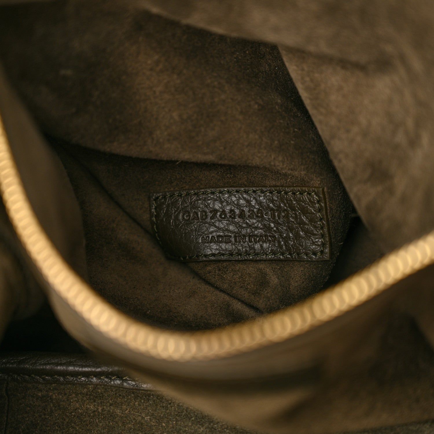 Saint Laurent Grained Deerskin Bea Tote Musk 7 of 11