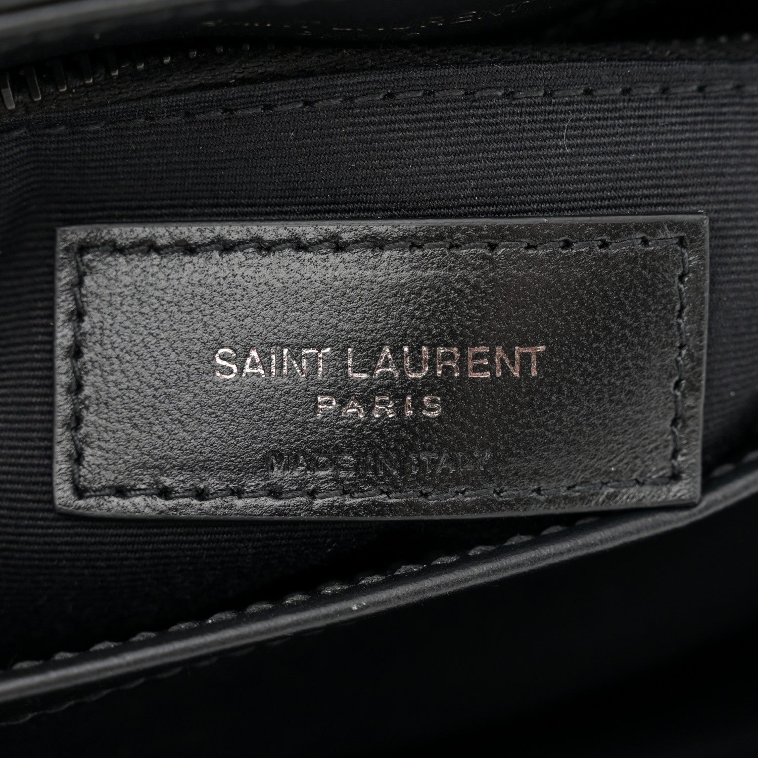 Saint Laurent Calfskin Y Quilted Monogram Monochrome Toy Loulou Crossbody Bag Black 6 of 11