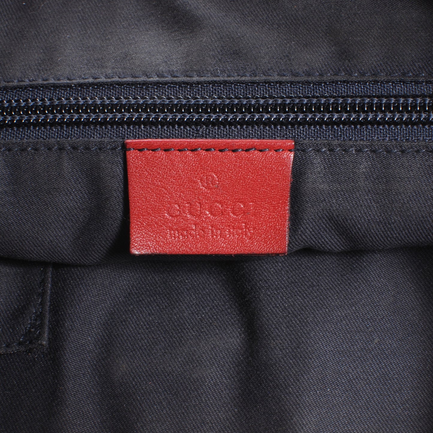 Crystal Monogram Web Medium Half Moon Hobo Navy
