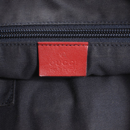 Gucci Crystal Monogram Web Medium Half Moon Hobo Navy 7 of 8