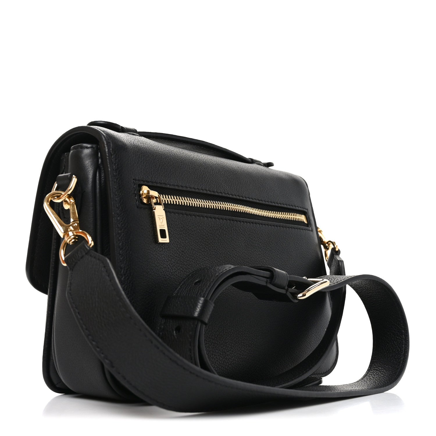 Louis Vuitton Grained Calfskin Lockme Oxford Black 3 of 10