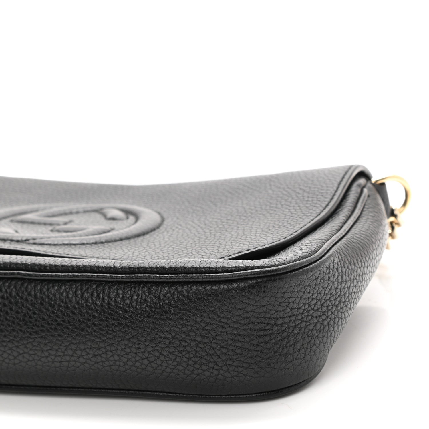 Gucci Pebbled Calfskin Medium Soho Flap Crossbody Black 11 of 11