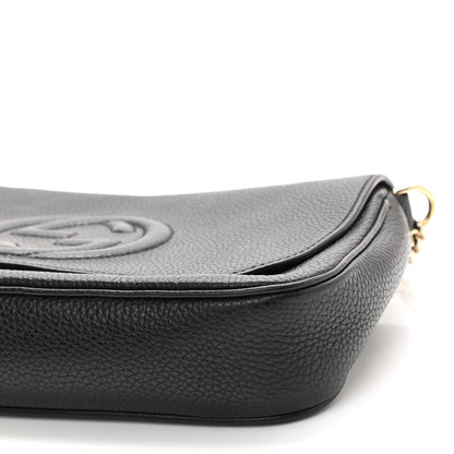 Gucci Pebbled Calfskin Medium Soho Flap Crossbody Black 11 of 11