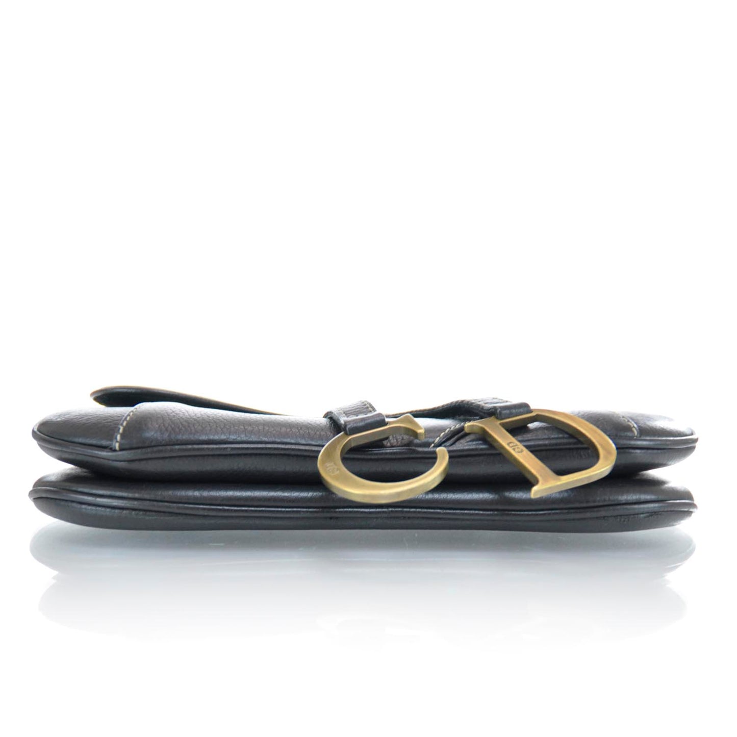 Leather Saddle Bag Black