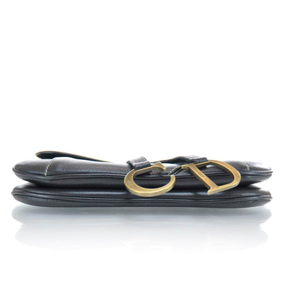 Christian Dior Leather Saddle Bag Black 5 of 10