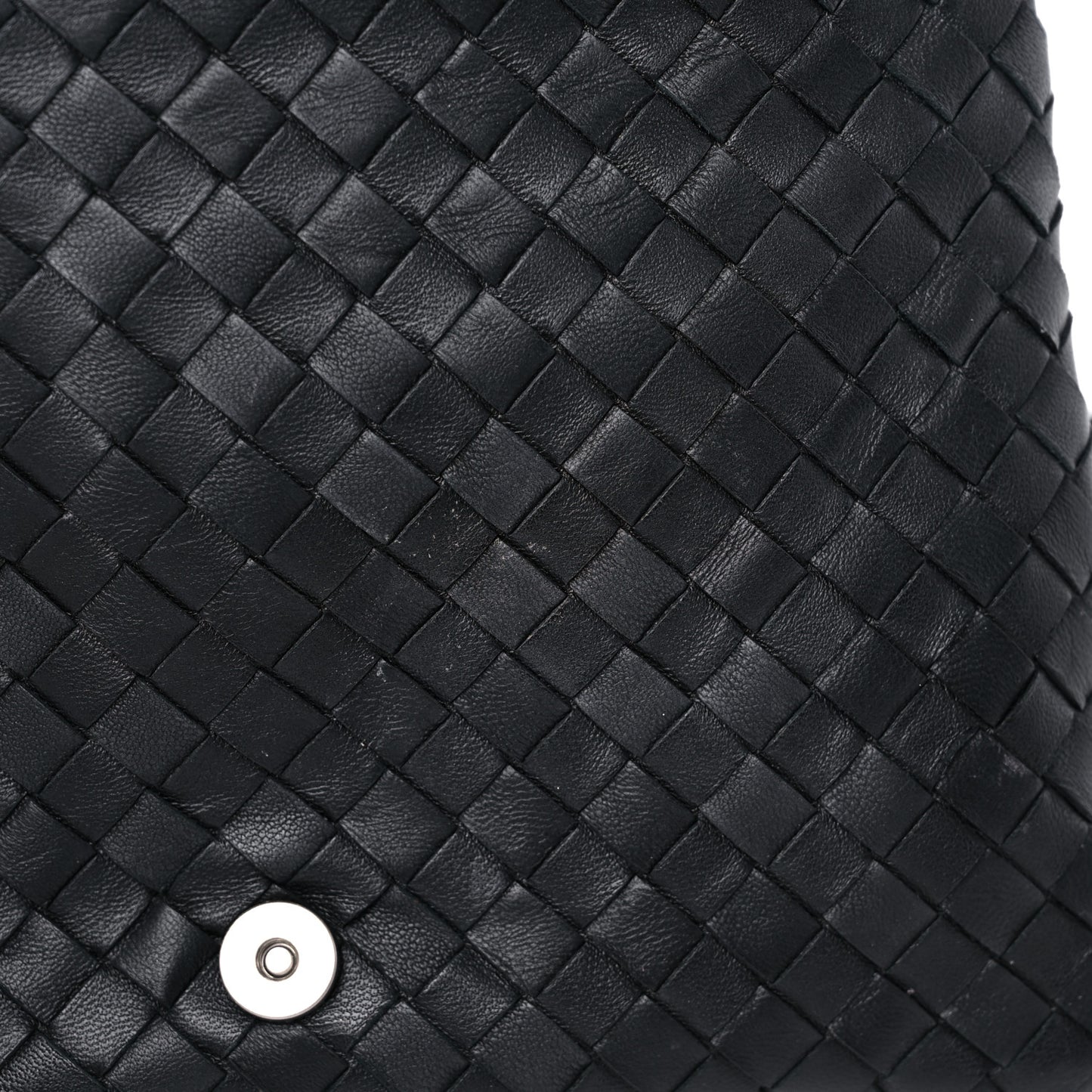 Nappa Intrecciato Crossbody Messenger Flap Black