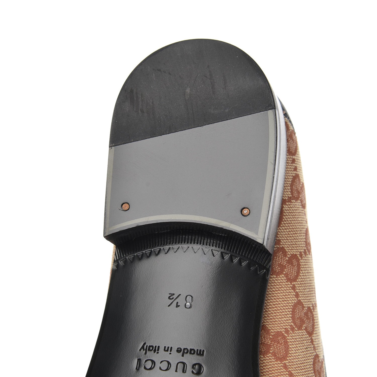 Gucci X MLB GG Monogram LA Dodgers Embroidered Mens Loafers 8.5 Beige Ruggine Black 11 of 12