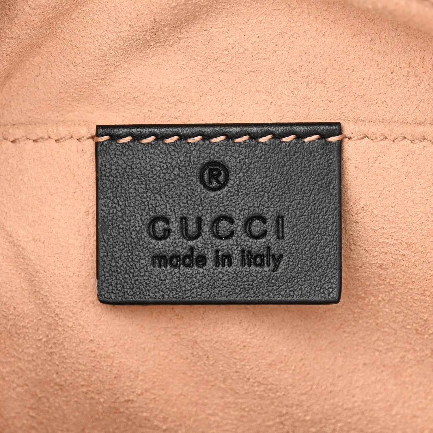 Gucci Calfskin Matelasse Mini GG Marmont Chain Shoulder Bag Black 6 of 9
