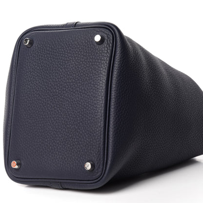 Hermes Taurillon Clemence Picotin Lock 18 PM Bleu Nuit 7 of 15