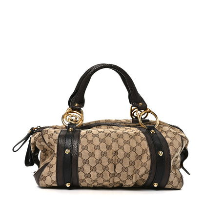 Gucci Monogram Medium Interlocking Icon Tote Dark Brown 1 of 12