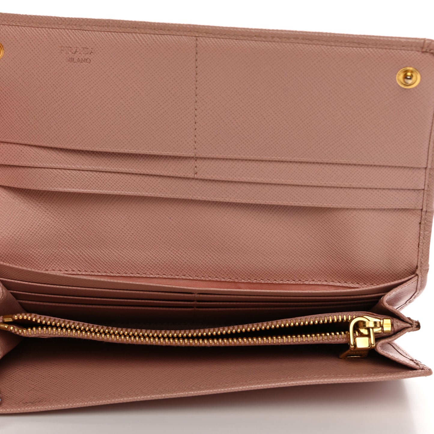 Saffiano Metal Frame Continental Flap Wallet Orchidea