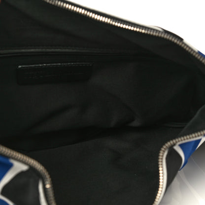 Alexander McQueen Silk Flower Collage De Manta Clutch Royal Blue Black 7 of 13