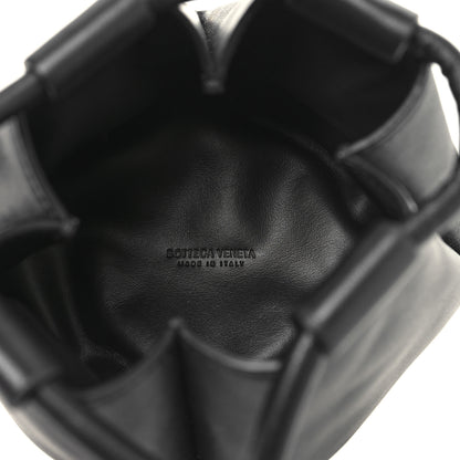 Bottega Veneta Calfskin Small Drawstring Pyramid Pouch Black 5 of 11