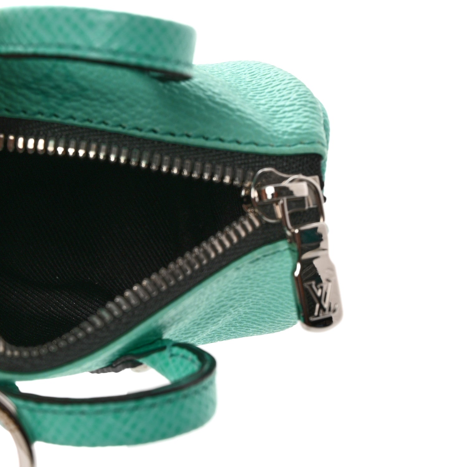 Louis Vuitton Monogram Mini Keepall Bag Charm Key Holder Turquoise 5 of 7