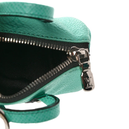 Louis Vuitton Monogram Mini Keepall Bag Charm Key Holder Turquoise 5 of 7