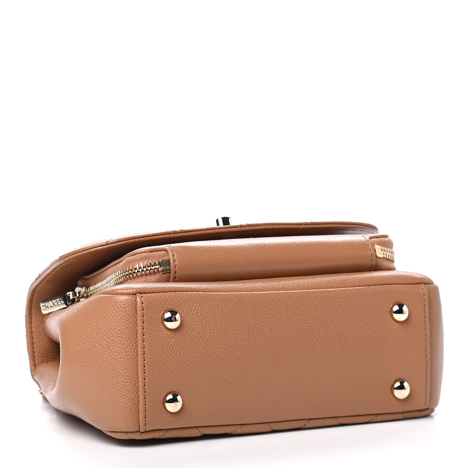 Chanel Caviar Quilted Small Business Affinity Flap Camel 4 of 9