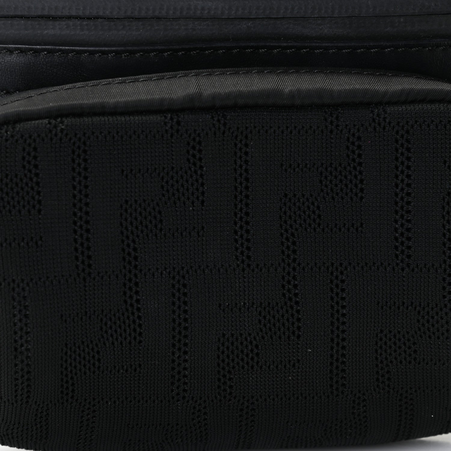 Fendi Neoprene Mesh Vitello Grace FF Pocket Belt Bag Black 10 of 12