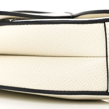 Christian Dior Grained Calfskin Mini Saddle Bag White 10 of 10