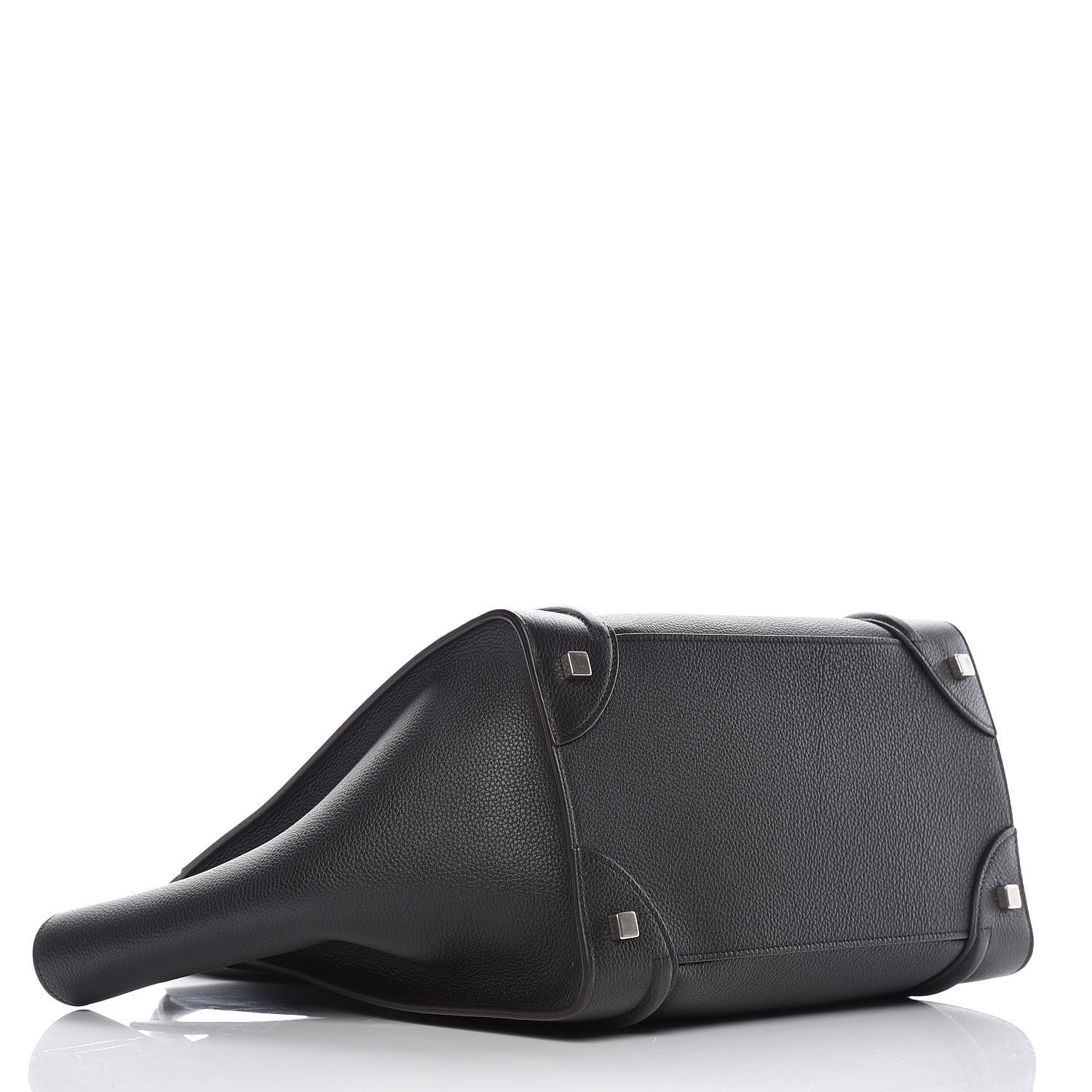 Celine Drummed Calfskin Mini Luggage Black 4 of 9