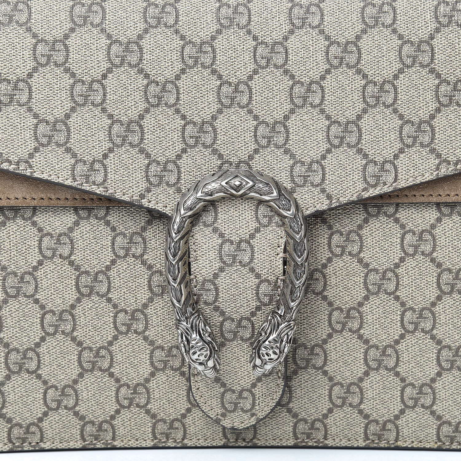 Gucci GG Supreme Monogram Dionysus Belt Bag Taupe 8 of 16