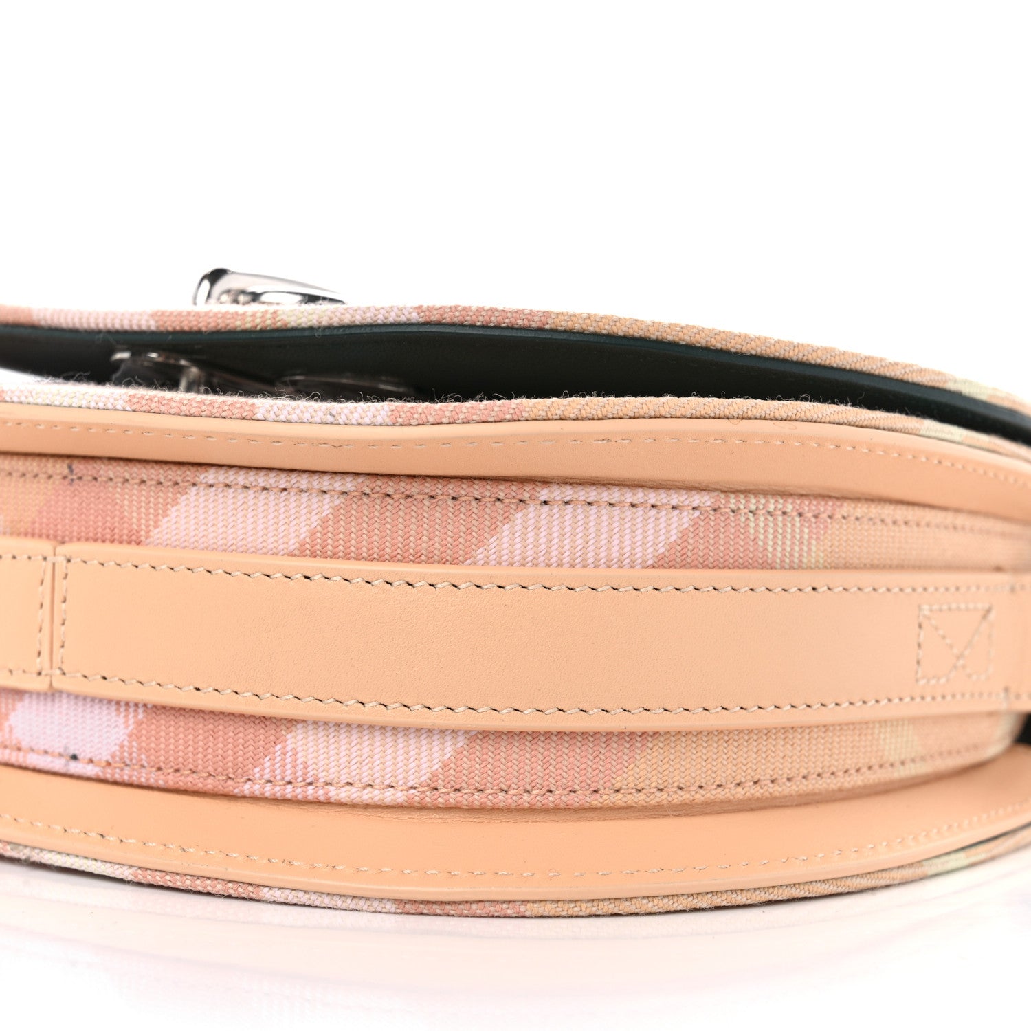 Burberry Jacquard Check Mini Rocking Horse Crossbody Peach 9 of 10