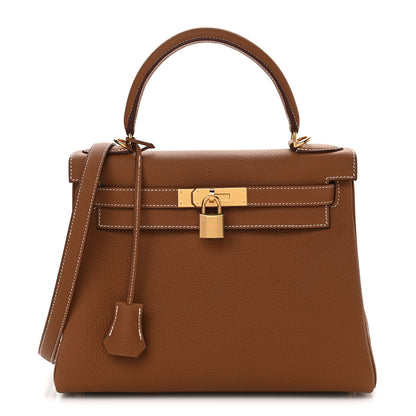 Hermes Togo Kelly Retourne 28 Gold 1 of 9