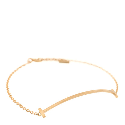 Tiffany 18K Yellow Gold T Smile Bracelet 1 of 4