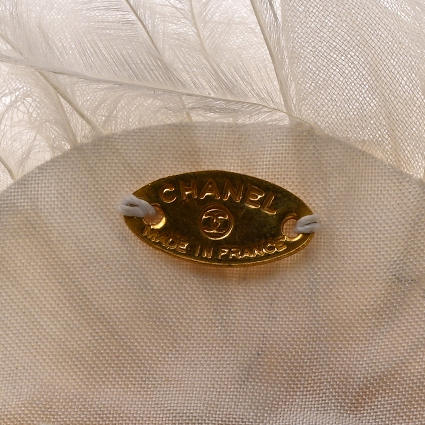 Silk Ostrich Feather Camellia Brooch White