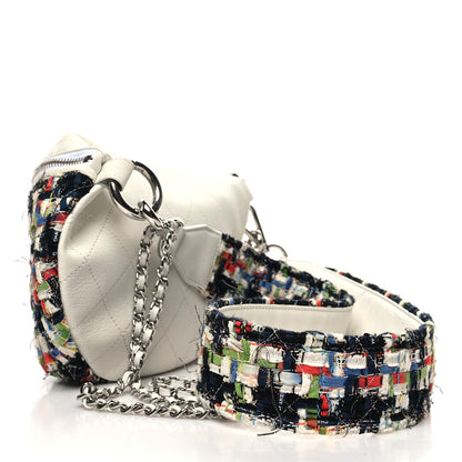 Chanel Lambskin Tweed Waist Bag Ecru Red Blue 3 of 9