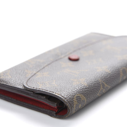 Louis Vuitton Monogram Emilie Wallet Red 7 of 12