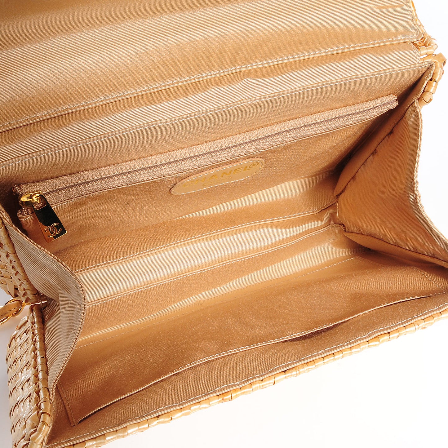 Woven Straw Medium Single Flap