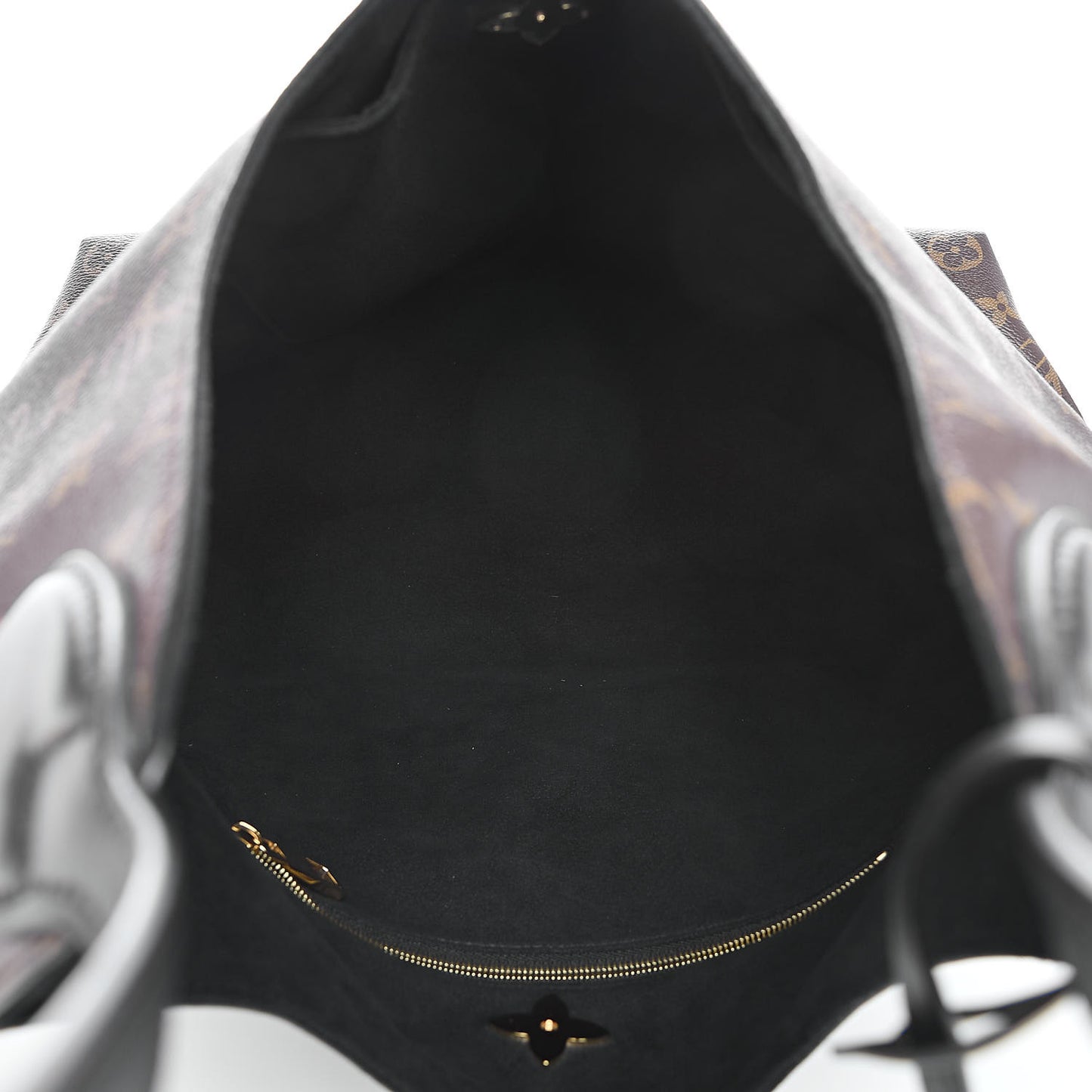 Monogram Flower Hobo Black
