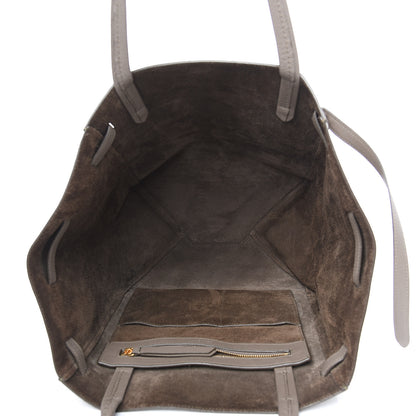 Celine Soft Grained Calfskin Small Belt Cabas Phantom Taupe 4 of 12