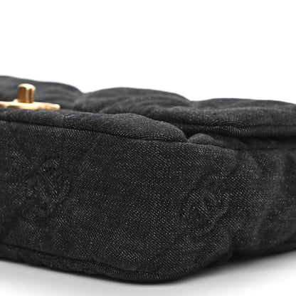 Chanel Denim Quilted Medium Funky Town Flap Black 10 of 11