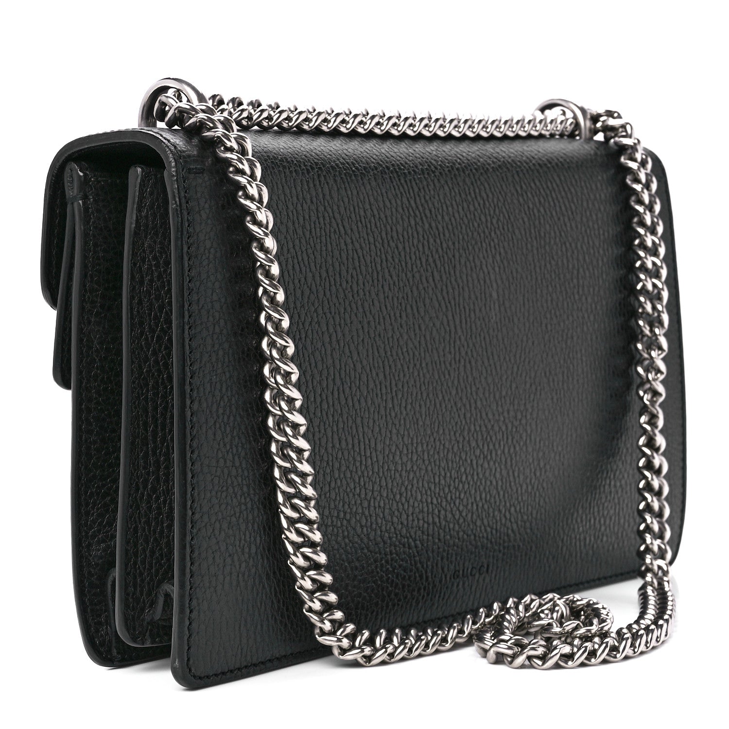 Gucci Pebbled Calfskin Small Dionysus Shoulder Bag Black 3 of 13