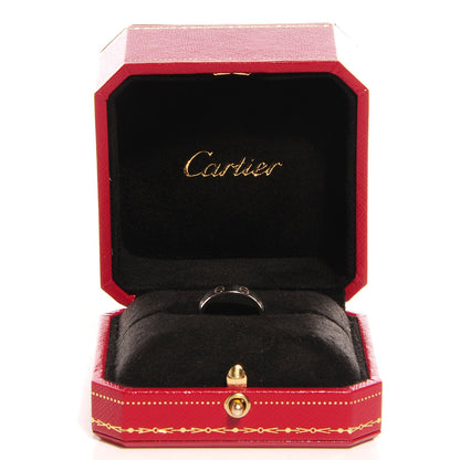Cartier 18K White Gold 3.5mm LOVE Wedding Band Ring 47 4 4 of 5