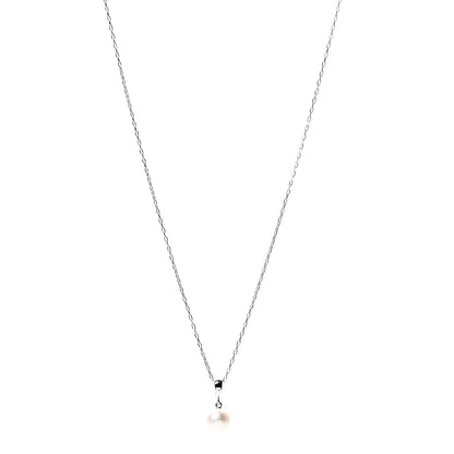 Mikimoto 18K White Gold Akoya Pearl 7.5mm Pendant Necklace 1 of 6