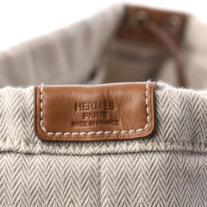 Hermes Canvas Barenia Fourbi 25 MM Pouch Naturel Fauve 6 of 10