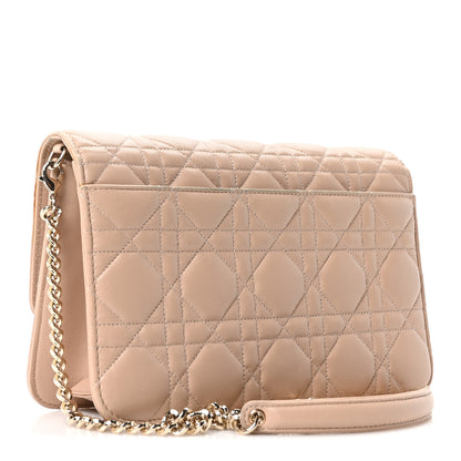 Christian Dior Lambskin Cannage Miss Dior Promenade Pouch Beige 3 of 10