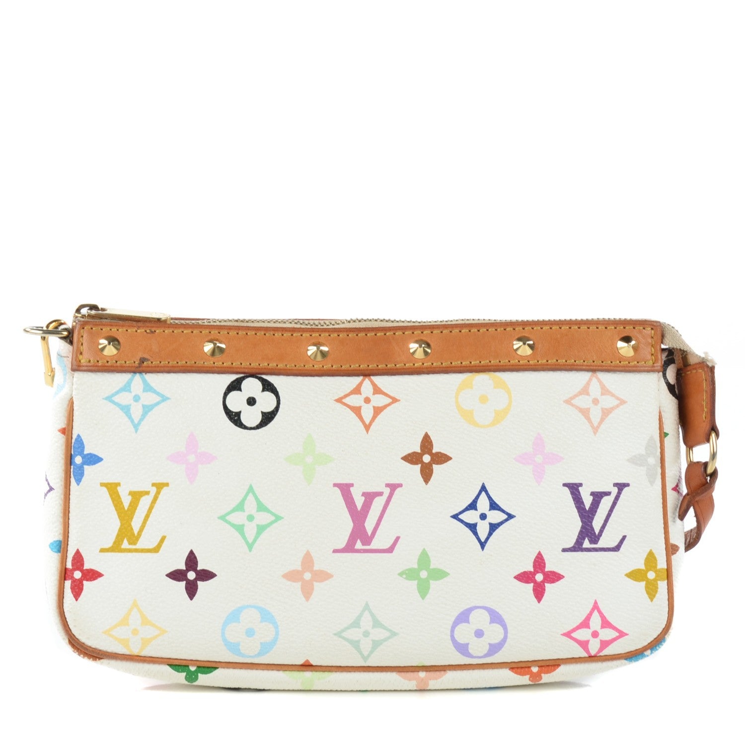 Louis Vuitton Monogram Multicolor Pochette Accessories White 1 of 10