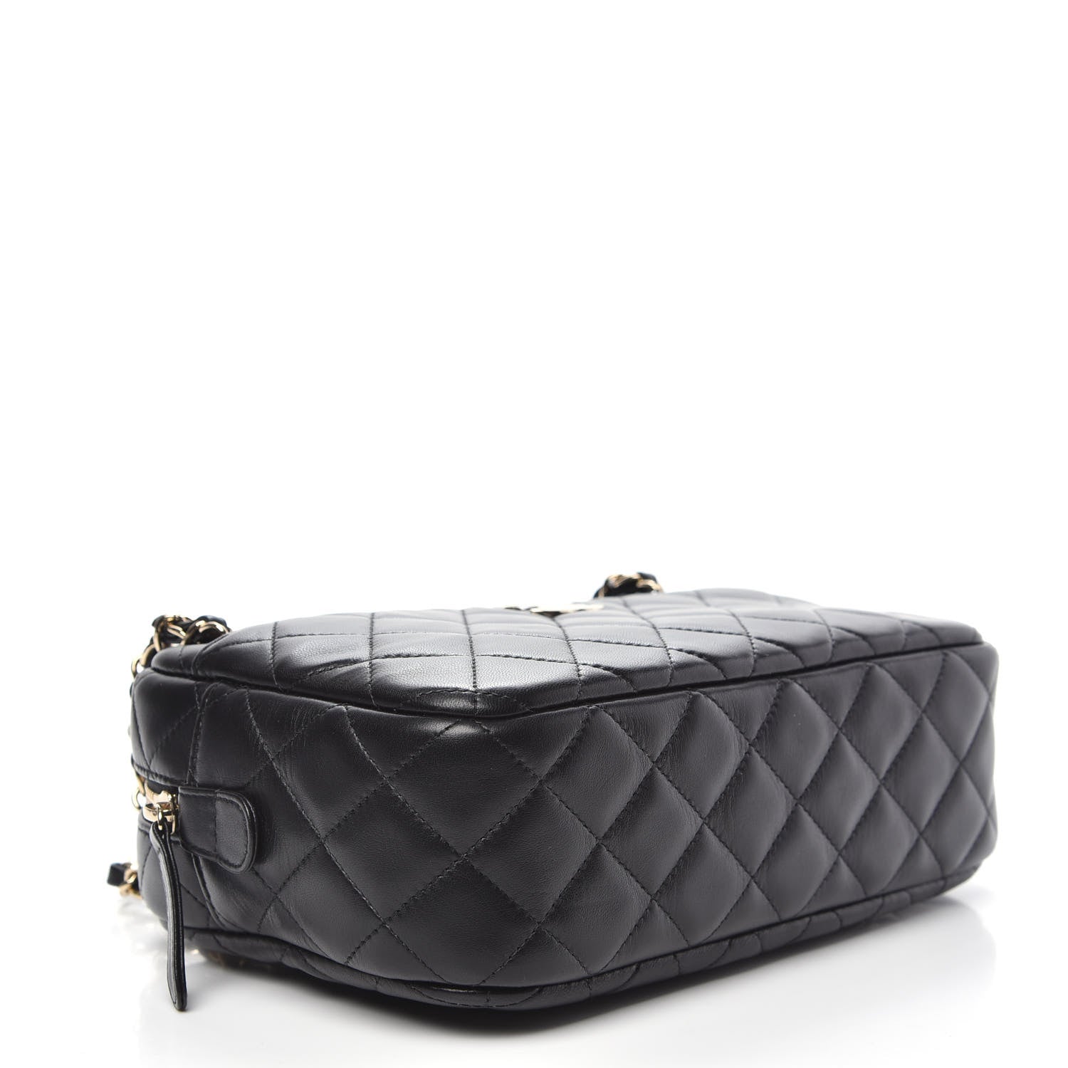 Chanel Lambskin Quilted Camera Case Black 5 of 10