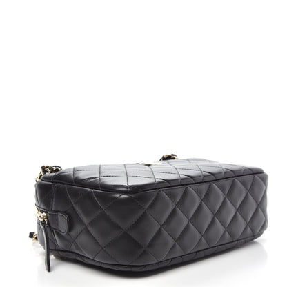 Chanel Lambskin Quilted Camera Case Black 5 of 10
