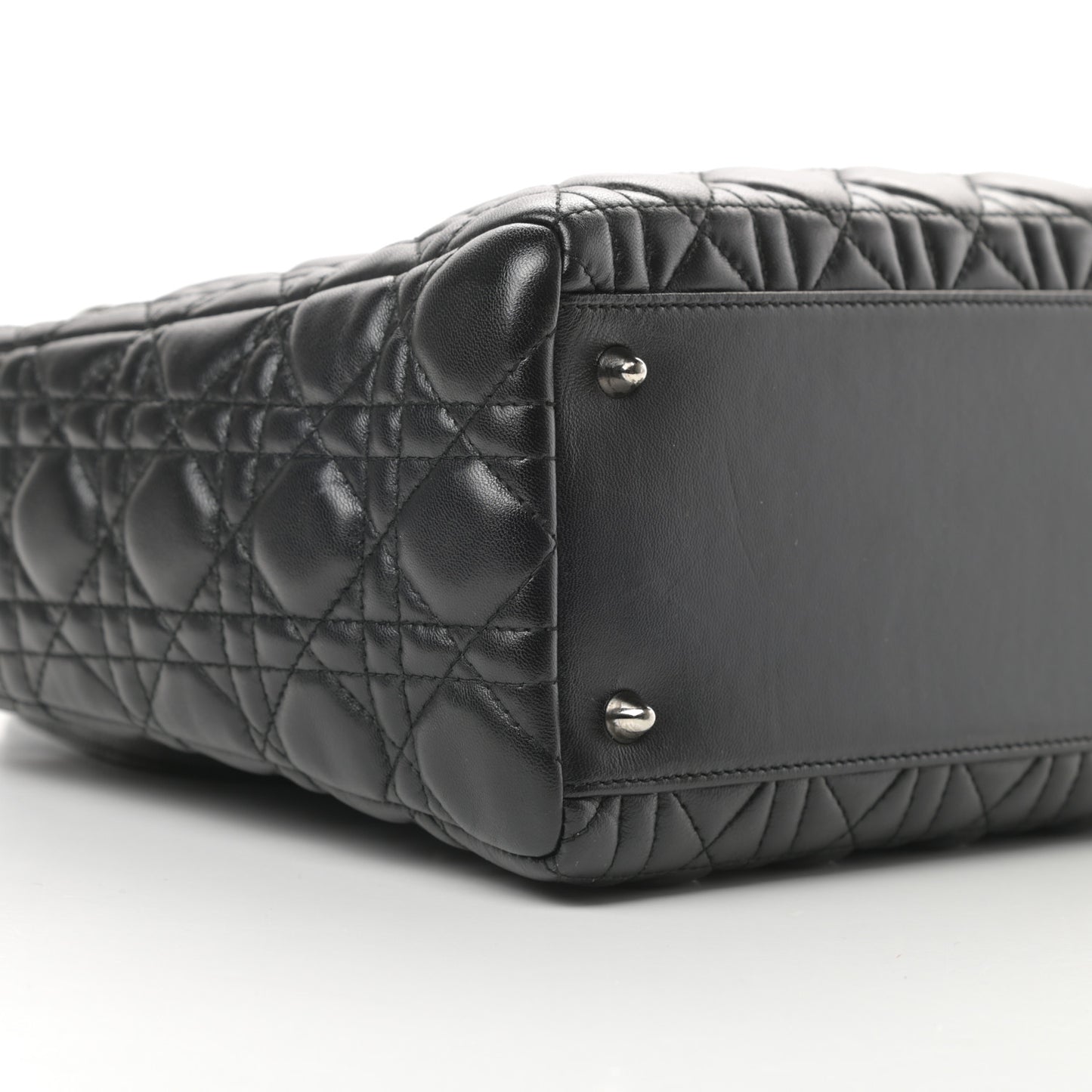 Lambskin Cannage Medium Lady Dior Black